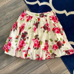 xxi Floral Cotton Skirt